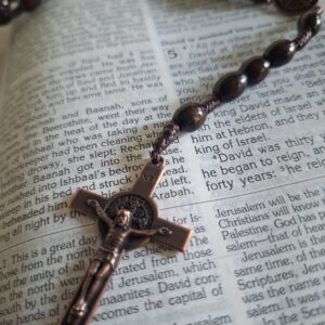 Brown cord rosary