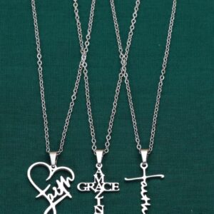 Aspiration Words 3-piece necklace set