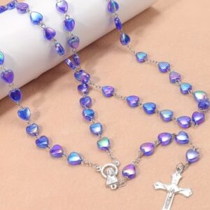 Iridescent Hearts Rosary