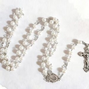 Heavenly white rosary