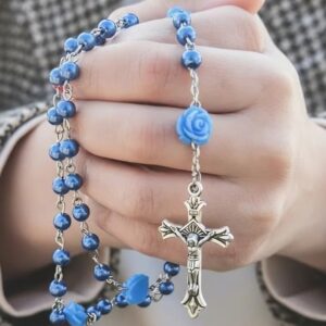 Blue Roses Rosary