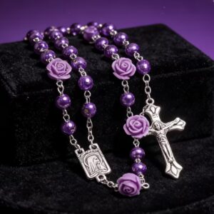 Purple Roses Rosary