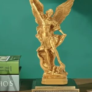 St. Michael the Archangel figurine- golden